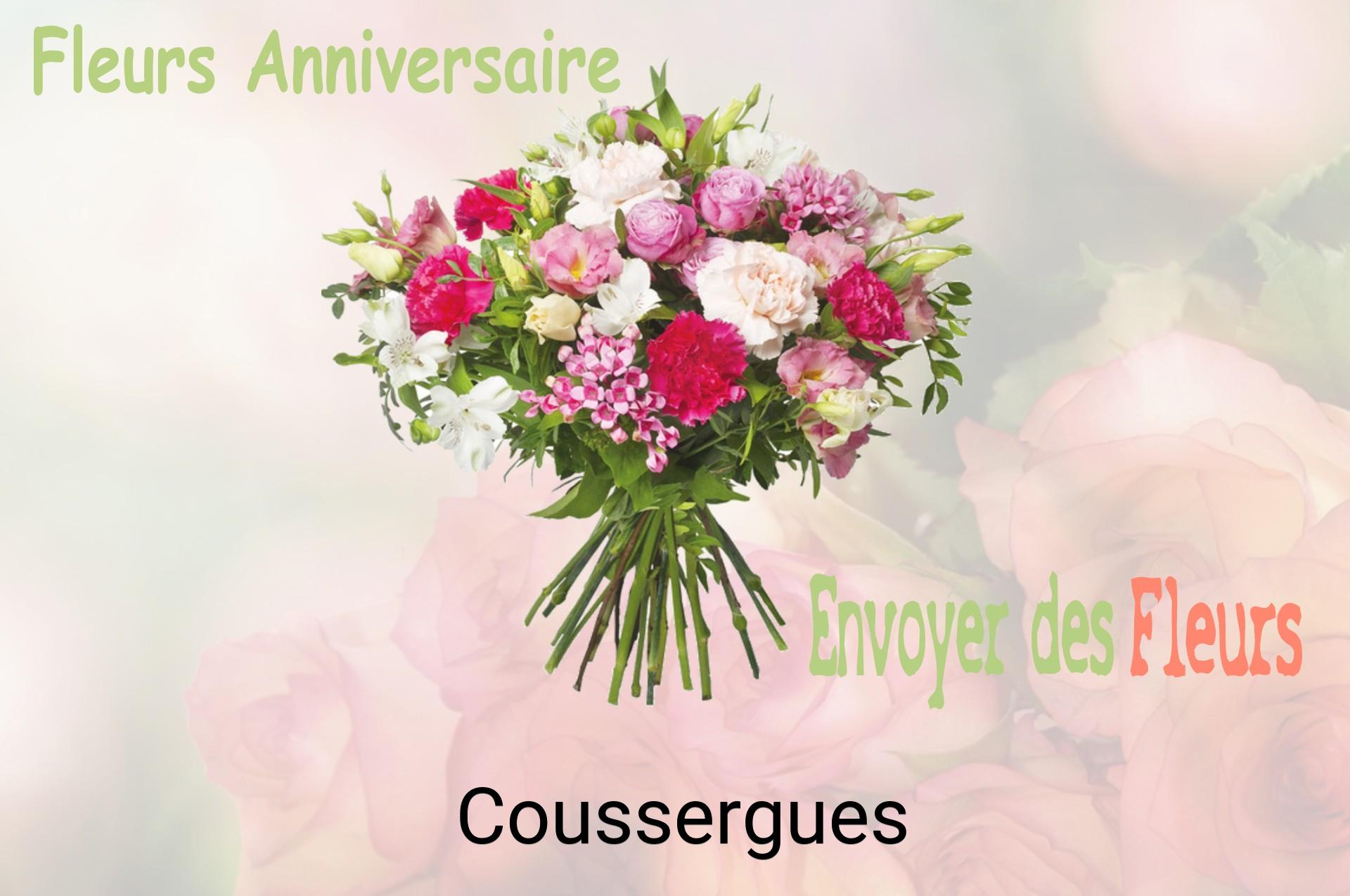 Bouquet de fleurs d’anniversaire livré à Coussergues